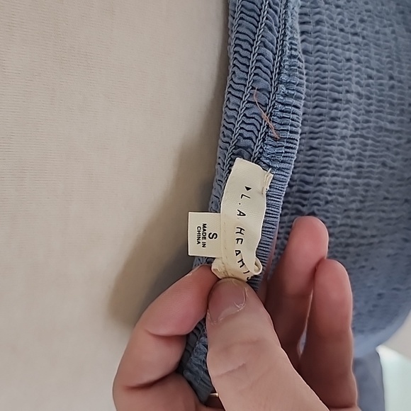 LA Hearts Blue Crop Top Size S - Picture 3 of 3